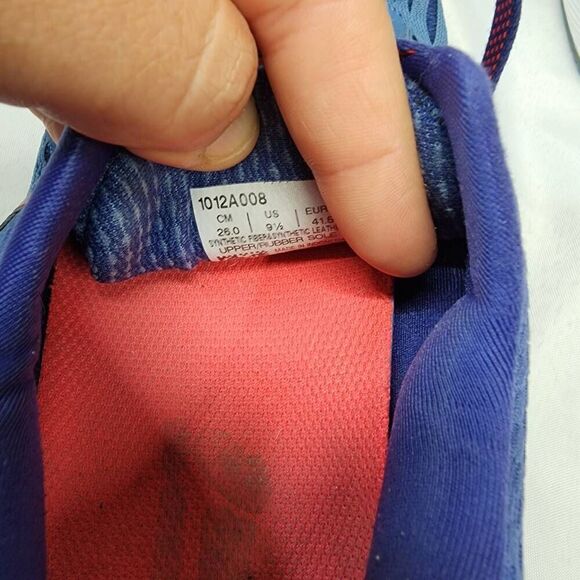 ASICS Gel Cumulus 20 Azure Blue print 1012A008-401 Running Shoes Size 9.5 Women' - Picture 8 of 9